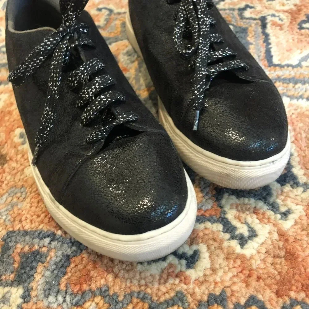 🍁HP by Hush Puppies Black Glittery Sneakers 9.5